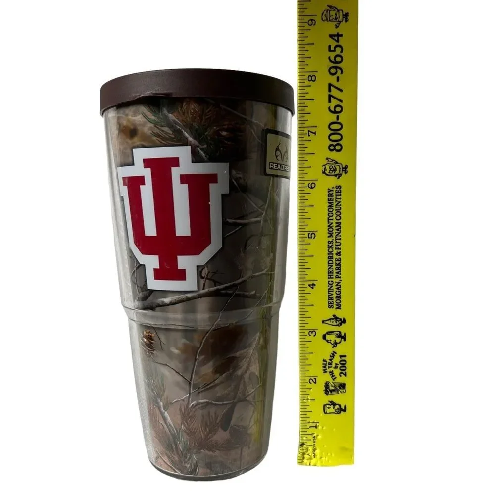 Tervis Indiana University Hoosiers RealTree Camo 24 Oz Tumbler Cup with Lid IU